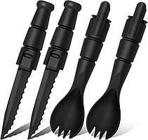 Тактичний набір ложка-вилка-ніж Ka-Bar (в упаковці 10 штук)