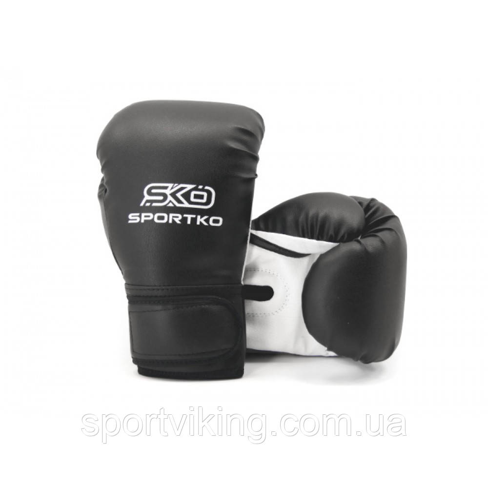 Рукавички боксерські 12 OZ Sportko колір чорний