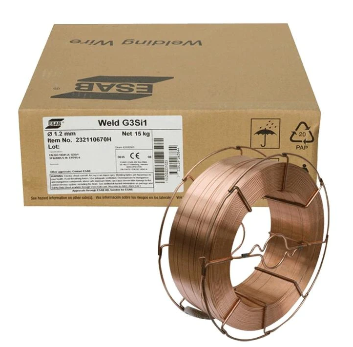 Зварювальний дріт Weld G3Si1 AWS: ER70S-6 ESAB 5 kg (неповні котушки)