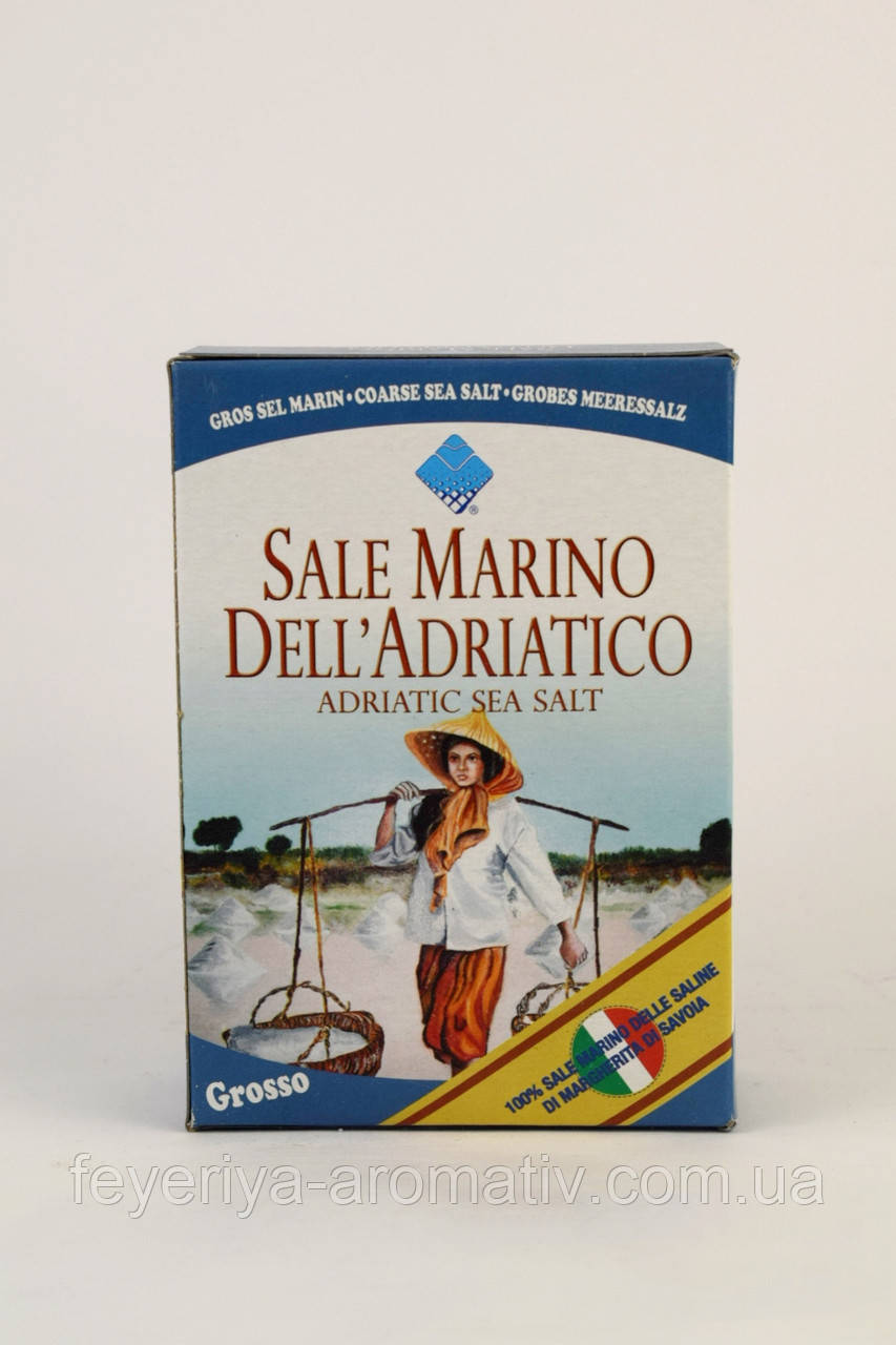 Соль морская крупного помола Sale Marino dell'Adriatico Grosso 1кг (Италия) - фото 1 - id-p1634208463