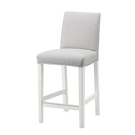 IKEA Барний стілець зі спинкою BERGMUND (393.882.03)