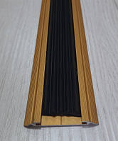 Алюмінієва накладка з гумовою антиковзною вставкою, 48 мм Золото, 3 м