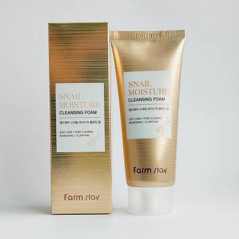 Равликова пінка для обличчя Farmstay snail moisture cleansing foam