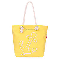 Женская сумка Poolparty с якорем Желтая (anchor-oxford-yellow)