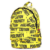 Городской рюкзак Poolparty с принтом Caution (backpack-tape)