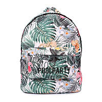 Міський рюкзак Poolparty з тропічним принтом (backpack-oxford-tropic)