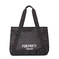 Женская летняя сумка Poolparty Laguna Черный (laguna-oxford-black)