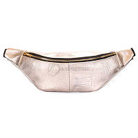 Поясная кожаная сумка Poolparty PLPRT Золотистый (waistbag-leather-gold)