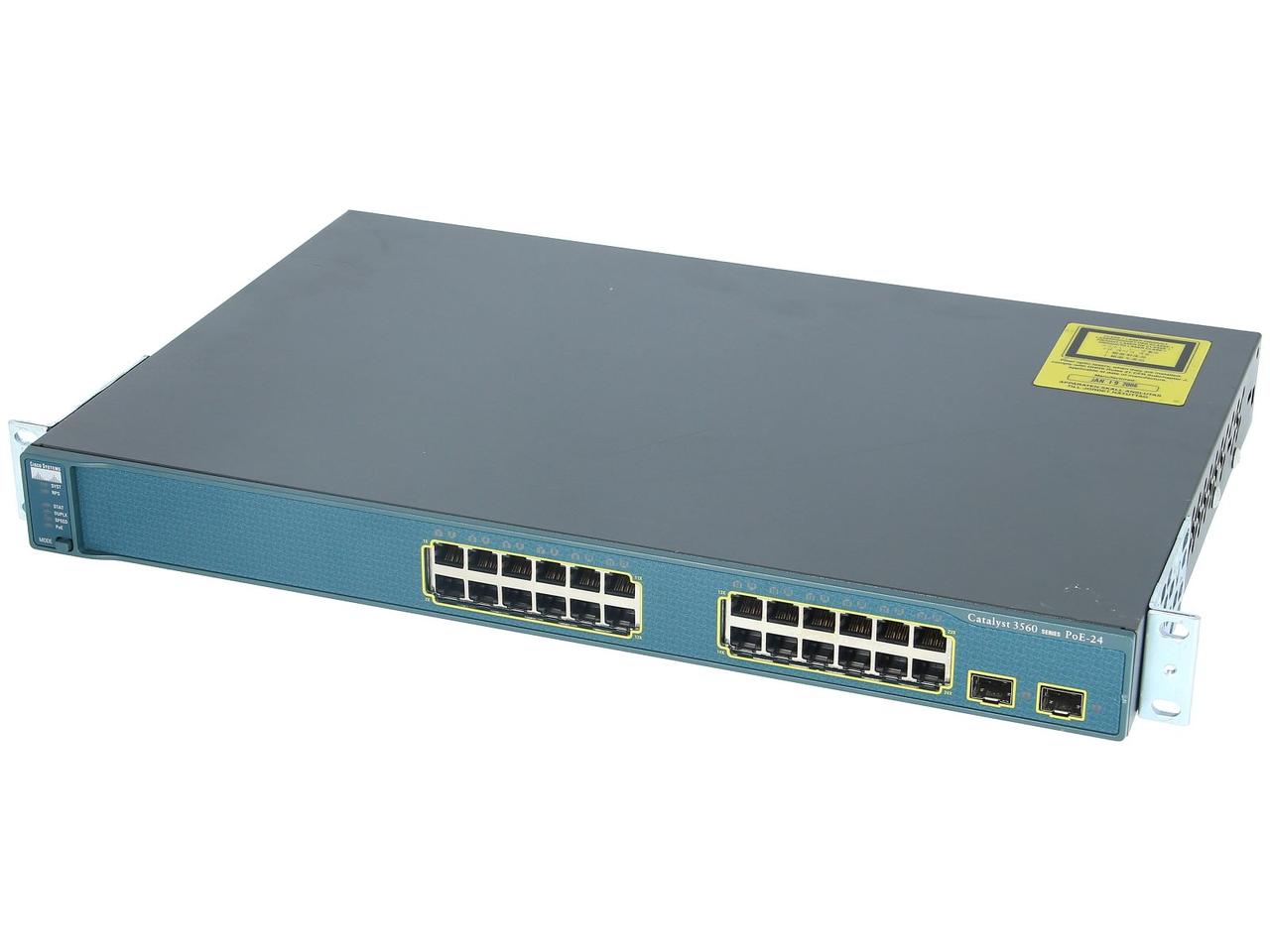 Комутатор Cisco Catalyst 3560 (WS-C3560-24PS-S) PoE, фото 1