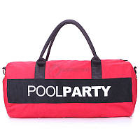 Спортивно-поввсясна сумка Poolparty Gymbag Червоний (gymbag-red-black)