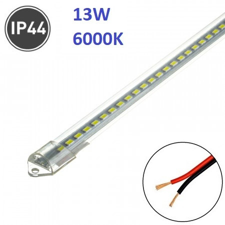 Світлодіодна лінійка 220V 1м 13W 6500К IP44 прозора