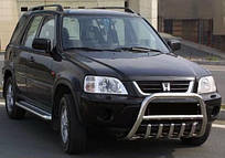 Кенгурятник WT003 нерж.) Honda CRV 1996-2001