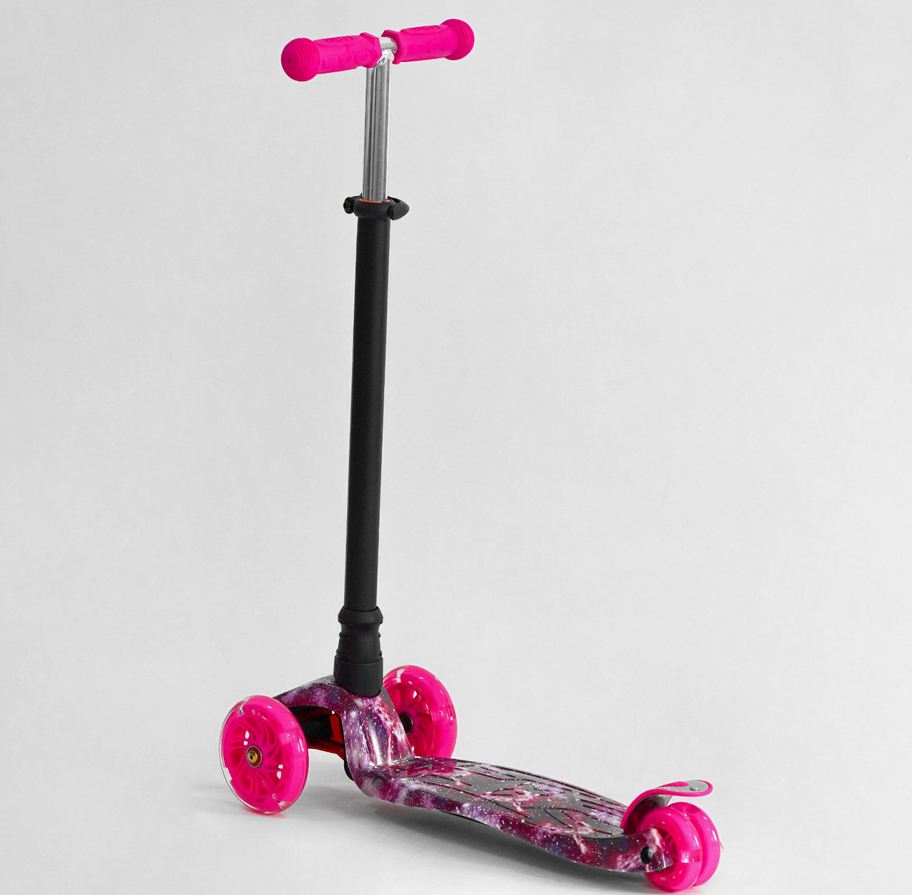 Самокат MAXI Best Scooter пластмассовый, 4 колеса PU, СВЕТ, трубка руля ...