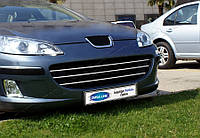 Peugeot 407 Sedan/SW (2004-2010) Накладки на решітку радіатора 3шт