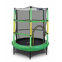 Батут детский Just Fun 140см Green спортивный с защитной сеткой для детей R_1037