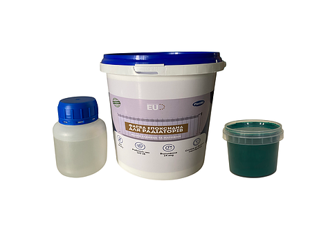 Фарба для радіаторів опалення Plastall 1.2 кг колір Зелений (термостійка), фото 1