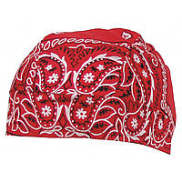 Бандана, з зав'язками, paisley-rot, червона, бавовна, MFH Німеччина
