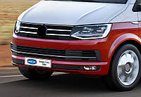 Volkswagen T6 (2015-) Накладки на решетку бампера 3шт