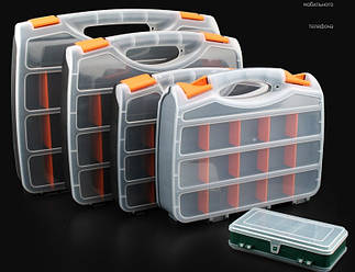 Пластмасовий переносний ящик для інструментів 70 x 310 х 380, 21 відділення