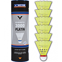 Набор воланов для бадминтона Victor Nylon Shuttle 3000 (6 шт) Fast