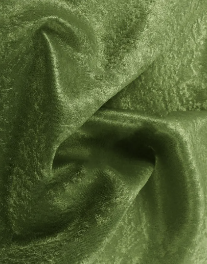 Плотная Шторная Ткань Велюр Блэкаут Софт Зеленого Цвета, Высота 2.8 М ...