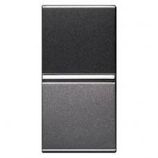 Вимикач 1-кл.прох. 1 мод. Zenit антрацит N2102 AN