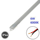 Світлодіодна лінійка 220V 300мм 6W 6000К IP44, фото 3