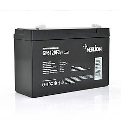 Акумулятор MERLION AGM GP6120F2 6 V 12Ah ( 150 x 50 x 95 (100) ) Q10