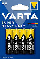 Батарейка LR6 АА 1.5V VARTA Zinc-Carbon SUPER HEAVY DUTY 4шт( пальчиковые )