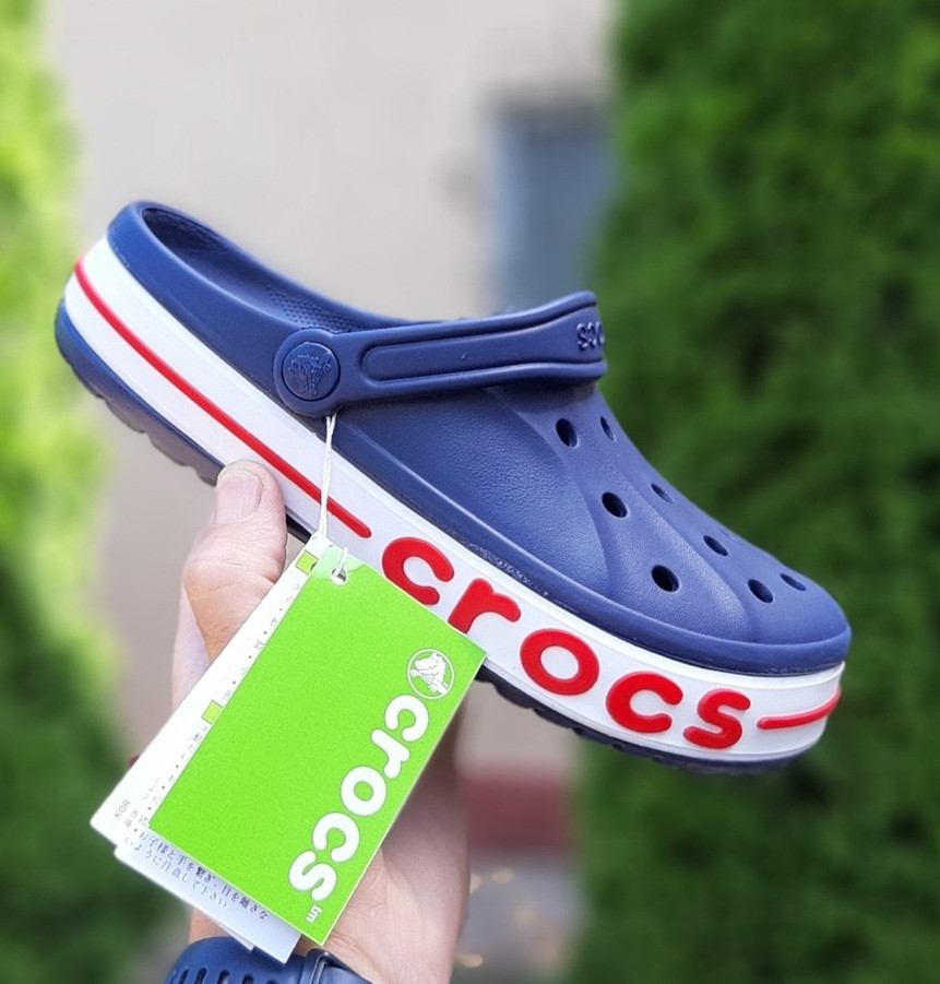 Жіночі капці літні тапки Crocs сині. Живо фото. Шльопки жіночі, фото 1