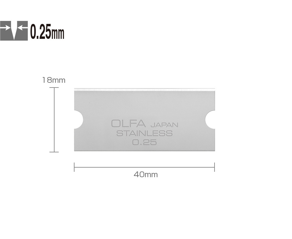 Леза для скребка OLFA GSB-1S 25 мм (30 шт.), фото 1