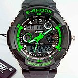 Хороший бюджетний наручний чоловічий армійський і тактичний годинник SKMEI з каучуковим ремінцем, фото 8