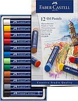 Масляна пастель з паперовим тримачем Faber-Castell Oil Pastels, 12 кольорів