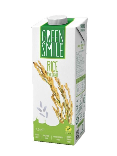 Напій ультрапастеризований Рисовий, 1 л, Green Smile