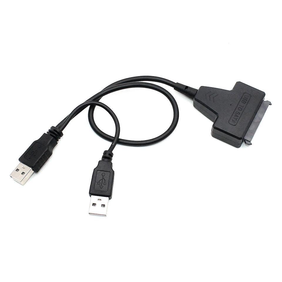 Перехідник USB 2.0 SATA для жорсткого диска 2.5 HDD SSD адаптер із сата ...