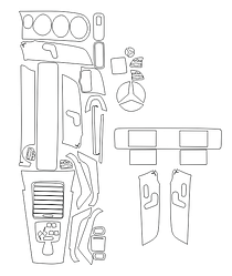 Комплект викройок для салону MERCEDES-BENZ A-CLASS SEDAN 2019