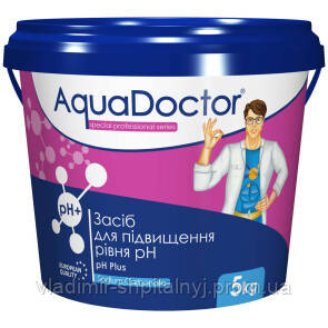 Препарат для підвищення рН+ у басейні 5 кг, Aquadoctor pH plus