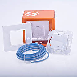 Терморегулятор для теплої підлоги terneo s з сенсорним керуванням, білий