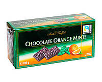 Конфеты шоколадные с начинкой со вкусом апельсин-мята Maitre Truffout Chocolate Orange Mints, 200 г