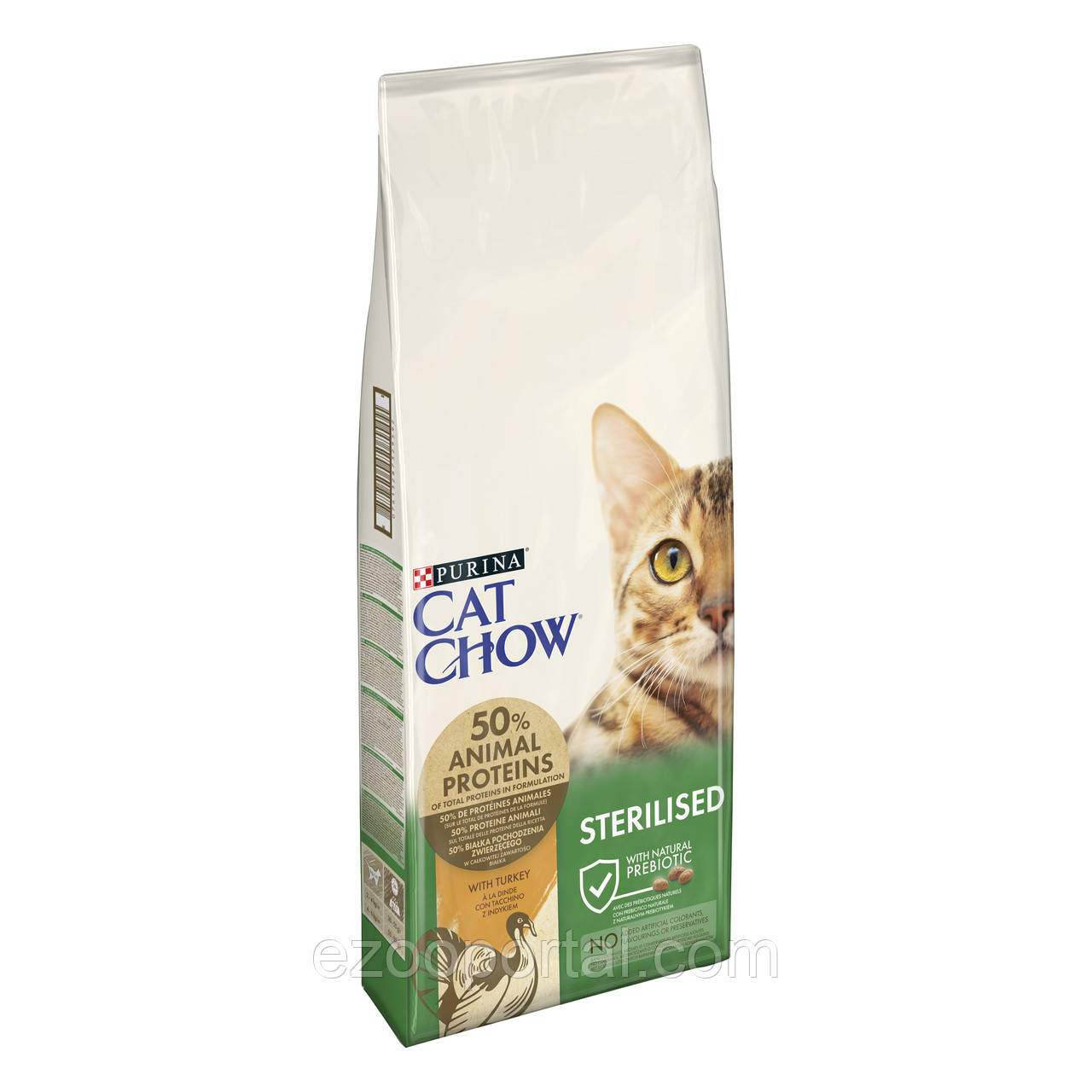 CAT CHOW Sterilized Сухий корм для стерилізованих котів з індичкою 15кг