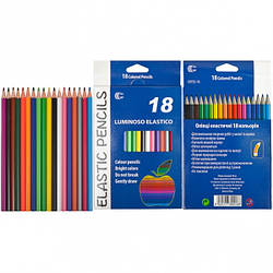 Детские карандаши для рисования CR755-18 Luminoso elastico "С", 18 цветов