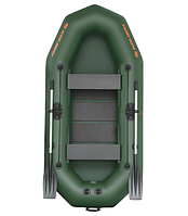 Надувний човен пвх гребний Колібрі К 270 Т зелений двомісний Kolibri 270 без настилу