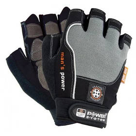 Рукавички для фітнесу Power System PS-2580, Black/Grey - XS