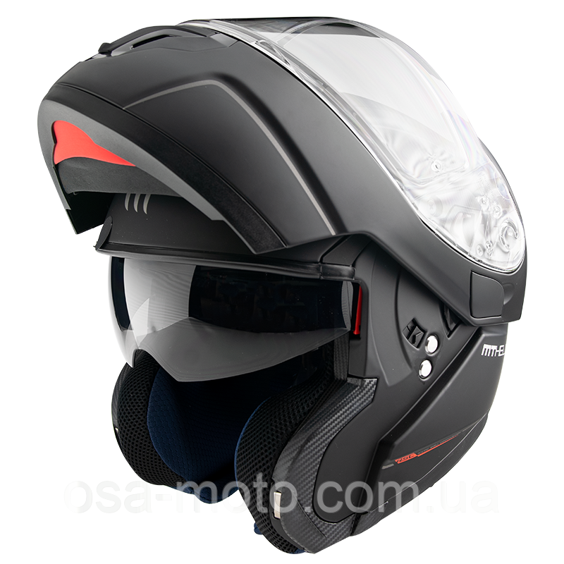 Мотошолом MT Helmets Atom SV Solid Black Matt, фото 1