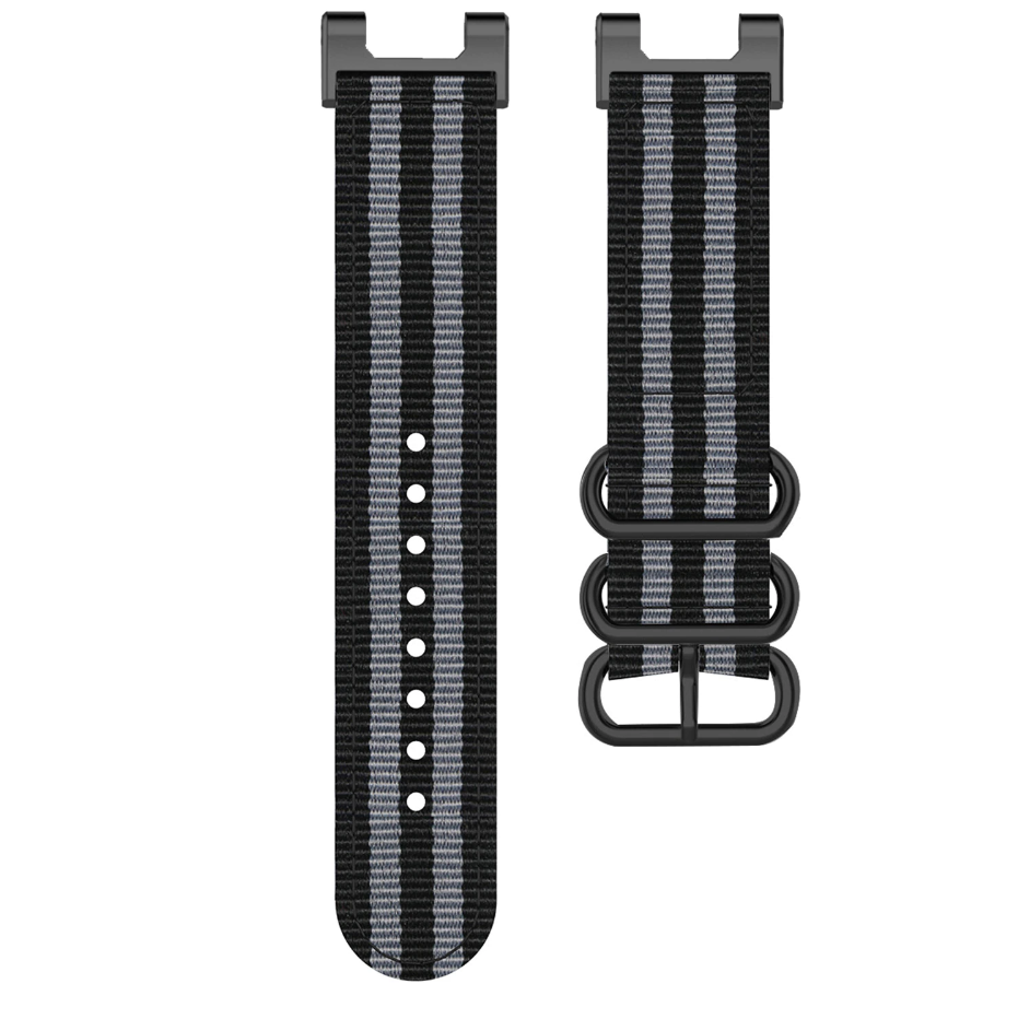 Нейлоновий ремінець Primo Traveller для годинника Xiaomi Amazfit T-Rex (A1918) / T-Rex Pro (A2013) - Black&Grey