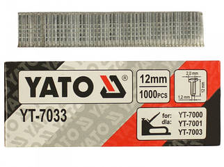 Цвяхи до степлера YATO, h = 12 x 1.2 мм, 1000 шт.