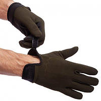 Тактические перчатки с закрытыми пальцами 5.11 олива