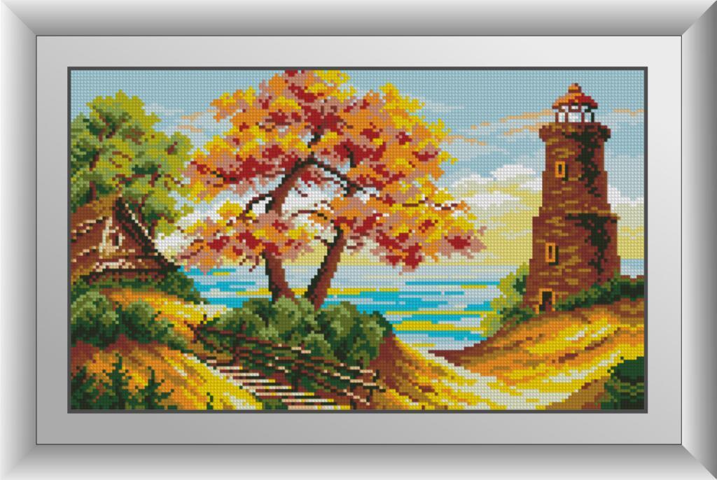 Алмазная мозаика Морской пейзаж Dream Art 30458 26x44см 19 цветов, квадр.стразы, полная зашивка. Набор