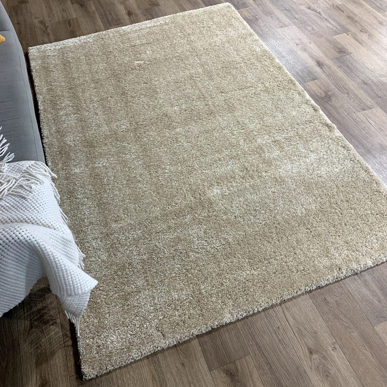 Килим з довгим ворсом 0080 бежевий, фото 1