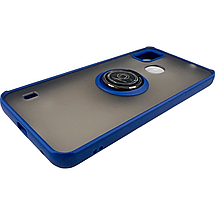 TPU чохол накладка Matte Ring Magnit для ZTE Blade A51 (на зті блейд а51) синій, фото 3